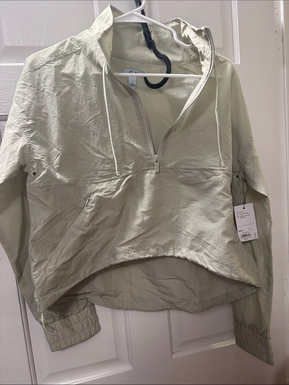 Light Sage Pullover Anorak Jacket - Women